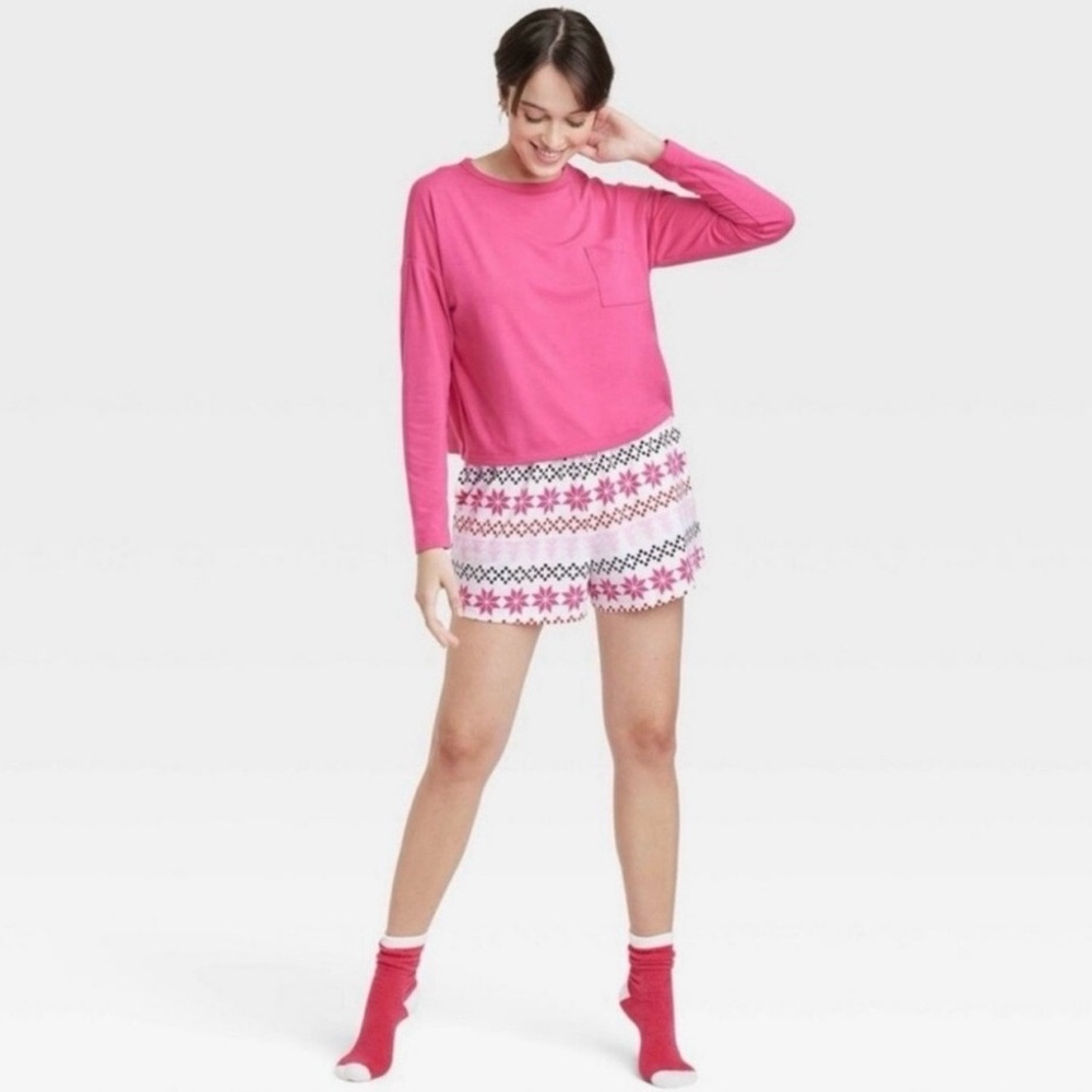 NWT Women's 3pc Socks and Pajama Set, Pink
